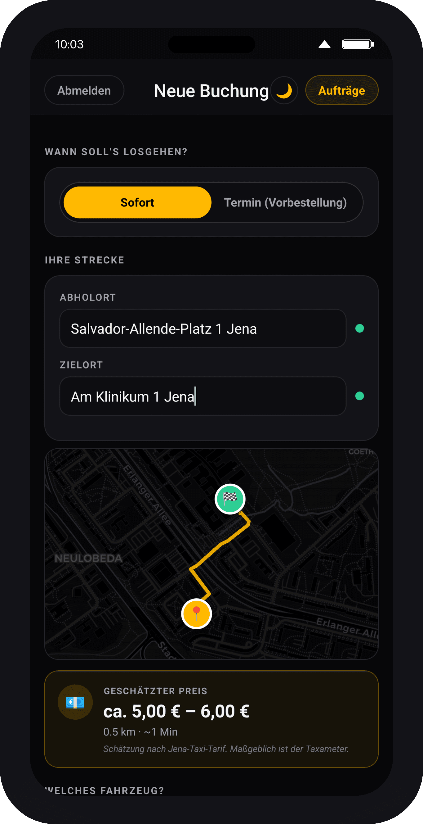 TAXI MAPS JENA App-Vorschau